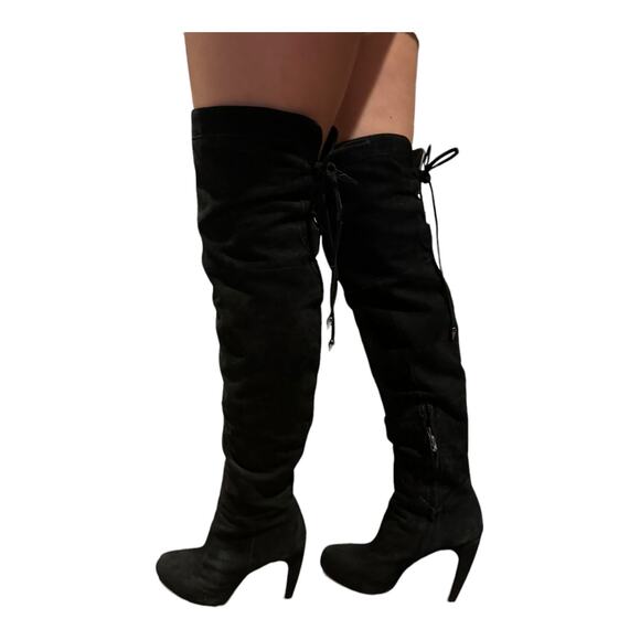 Sam Edelman  Kayla Boots Womens Over the Knee Suede High Heel  Size 8.5 - Picture 2 of 16